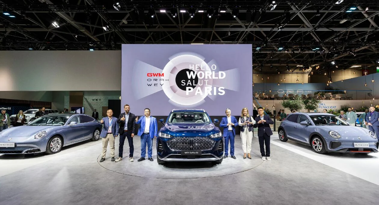 GWM team on stage at the Paris Motor Show 2022