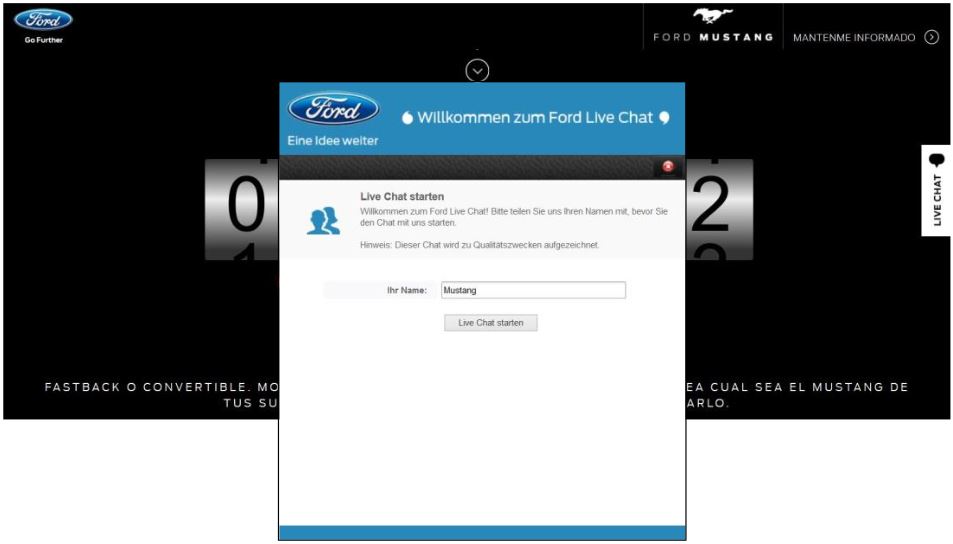 Ford Sophus3 Live Chat