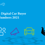 The Digital Car Buyer in Numbers 2021 front cover image featuring a black swan