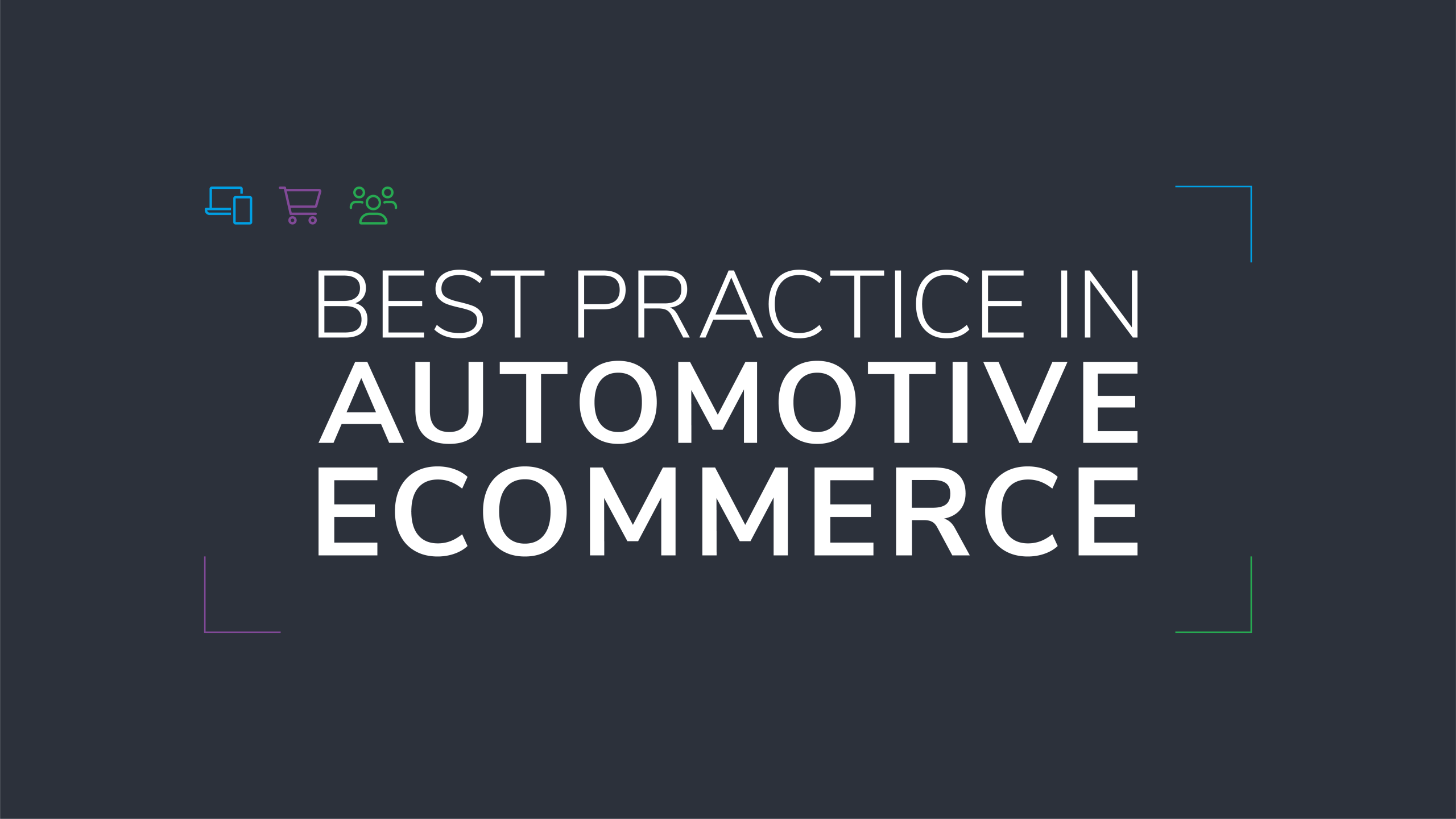 Title page for Sophus3 Video 'Best Practice in Automotive Ecommerce'