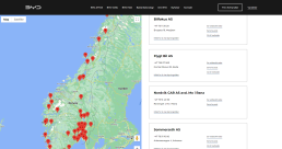 BYD's Norwegian dealer network map