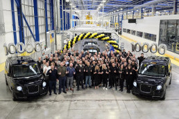 Heroic workers of the LEVC barmy army celebrate 10,000th TX cab leaving the production line in their Coventry, UK factory. Power to the people!